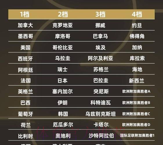 2026世界杯排名完整版 2026世界杯排名完整版